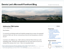 Tablet Screenshot of forefrontdennislee.wordpress.com