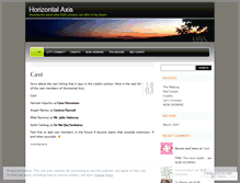 Tablet Screenshot of horizontalaxis.wordpress.com