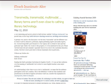 Tablet Screenshot of inanimatealice.wordpress.com