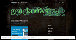 Desktop Screenshot of geneknowsitall.wordpress.com