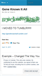 Mobile Screenshot of geneknowsitall.wordpress.com