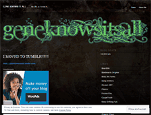 Tablet Screenshot of geneknowsitall.wordpress.com