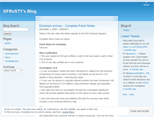 Tablet Screenshot of gfrosty.wordpress.com