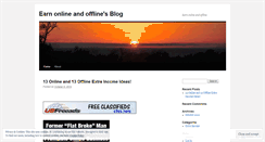 Desktop Screenshot of earnonlineandoffline.wordpress.com