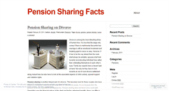 Desktop Screenshot of pensionsharing.wordpress.com