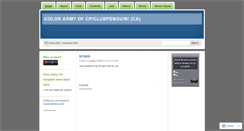 Desktop Screenshot of colorarmyofcp.wordpress.com