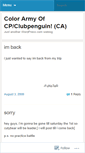 Mobile Screenshot of colorarmyofcp.wordpress.com