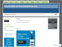 Tablet Screenshot of colorarmyofcp.wordpress.com