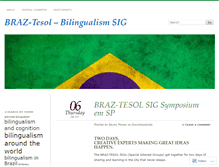Tablet Screenshot of bilingualismsig.wordpress.com