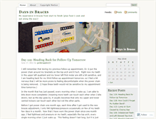 Tablet Screenshot of daysinbraces.wordpress.com