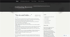 Desktop Screenshot of celebratingrecovery.wordpress.com