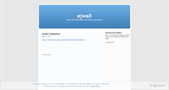 Desktop Screenshot of ejwall.wordpress.com