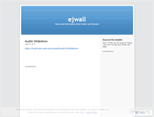 Tablet Screenshot of ejwall.wordpress.com