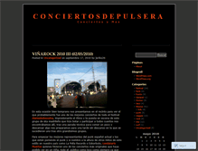 Tablet Screenshot of conciertosdepulsera.wordpress.com