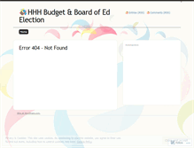 Tablet Screenshot of hhhboardofeducationelection.wordpress.com
