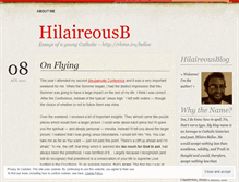 Tablet Screenshot of hilaireousb.wordpress.com