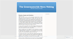 Desktop Screenshot of greeneyeswide.wordpress.com