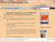 Tablet Screenshot of mommyandbabyblog.wordpress.com