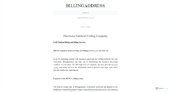 Desktop Screenshot of billingaddress.wordpress.com