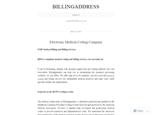 Tablet Screenshot of billingaddress.wordpress.com