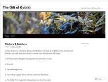Tablet Screenshot of gabesgift.wordpress.com