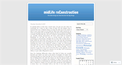 Desktop Screenshot of midlifereconstruction.wordpress.com