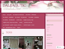 Tablet Screenshot of dalijaljutic.wordpress.com