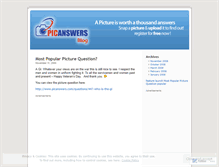 Tablet Screenshot of picanswers.wordpress.com