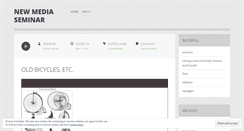 Desktop Screenshot of newmediaseminar.wordpress.com