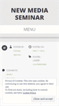 Mobile Screenshot of newmediaseminar.wordpress.com
