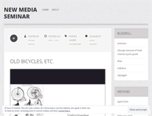 Tablet Screenshot of newmediaseminar.wordpress.com