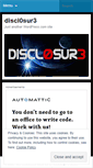 Mobile Screenshot of discl0sur3.wordpress.com