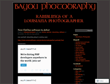 Tablet Screenshot of bayouphotography.wordpress.com