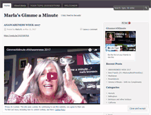 Tablet Screenshot of marlasgimmeaminute.wordpress.com