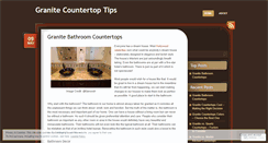 Desktop Screenshot of granitecountertoptips.wordpress.com