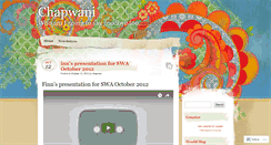 Desktop Screenshot of chapwani.wordpress.com