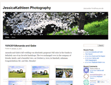 Tablet Screenshot of jessicakathleenphotography.wordpress.com