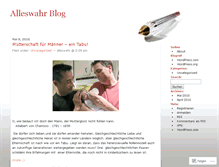 Tablet Screenshot of alleswahr.wordpress.com