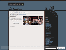 Tablet Screenshot of hannahviolet.wordpress.com