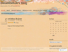 Tablet Screenshot of bleuelibellule.wordpress.com