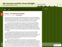 Tablet Screenshot of gawainsgreenknight.wordpress.com