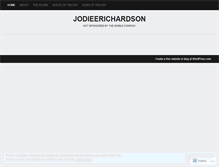 Tablet Screenshot of jodieerichardson.wordpress.com