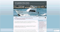 Desktop Screenshot of fortlauderdalefishingcharter.wordpress.com