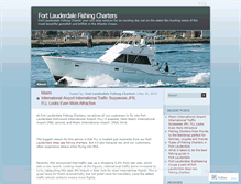 Tablet Screenshot of fortlauderdalefishingcharter.wordpress.com