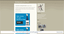 Desktop Screenshot of breastcancerdanceproject.wordpress.com
