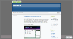 Desktop Screenshot of erwinxtm.wordpress.com