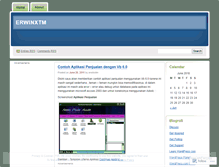 Tablet Screenshot of erwinxtm.wordpress.com