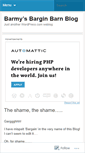 Mobile Screenshot of barmysbarginbarnblog.wordpress.com