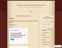 Tablet Screenshot of barmysbarginbarnblog.wordpress.com