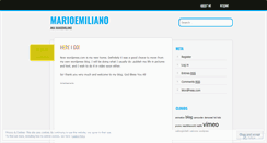 Desktop Screenshot of marioemiliano.wordpress.com